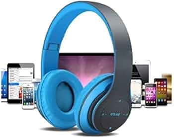 P47 Wireless Bluetooth Headphones with Microphone,Volume Control, Stereo FM,Memory Card Support(Multi Color)