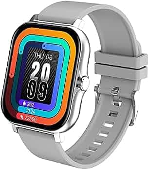 qor9 Alpha Smartwatch with Bluetooth Calling, 1.7" Full Touch Color Display, 24/7 Heart Rate Tracking, SpO2, Multiple Faces, 10-12 Days Runtime, Sleep...