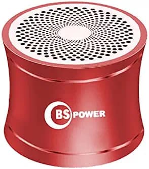 Bs Power Mini Steel Bluetooth Speaker with bass Radiator, Enhanced Impactive Loud Clear Vocal, Portable Loud Speaker, Perfect Travel Wireless Speaker for Home, Hiking and More