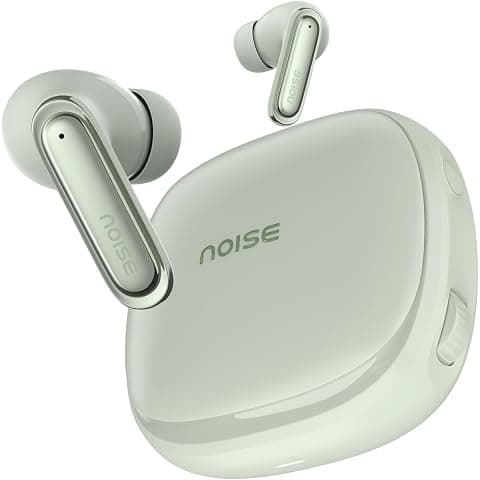 Noise Buds VS402 Gen 2 Truly Wireless Earbuds with 31dB ANC, 10mm Driver, 23H Playtime, Quad Mic ENC, Bluetooth 6.0, Dual Pairing, Volume Scroller, IPX4, Music & Video Modes - (Glacier Mint)