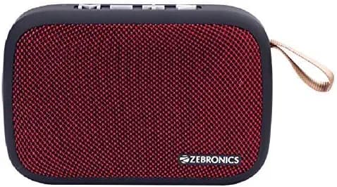 Zebronics Delight Portable Wireless Bluetooth Speaker with | FM | Call Function | SD Card - Black