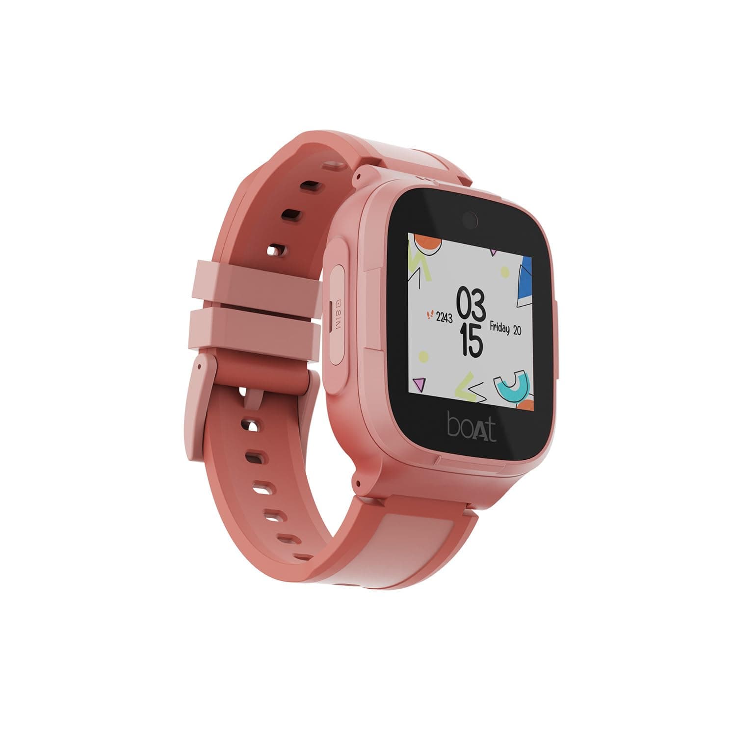 boAt Wanderer Smart Kid's Watch w/ 1.4" (3.5 cm) HD Display, 4G/Wi-Fi, 2-Way Video & Voice Calls, SOS, Geo Fencing, Restrict Unknown Calls, Parental C...