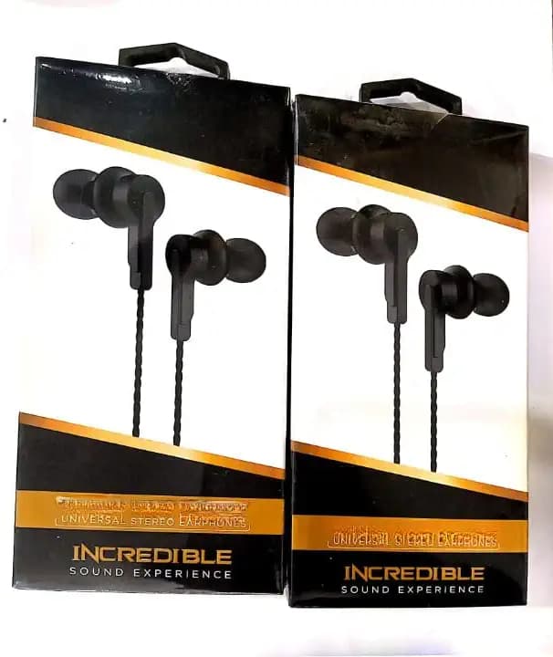 MAYURI Enterprises Wired in Ear Earphones with Pure Bass Sound, Mic, 3.5mm Universal Jack Compatible with Phone/Tablet/Laptop (Black)