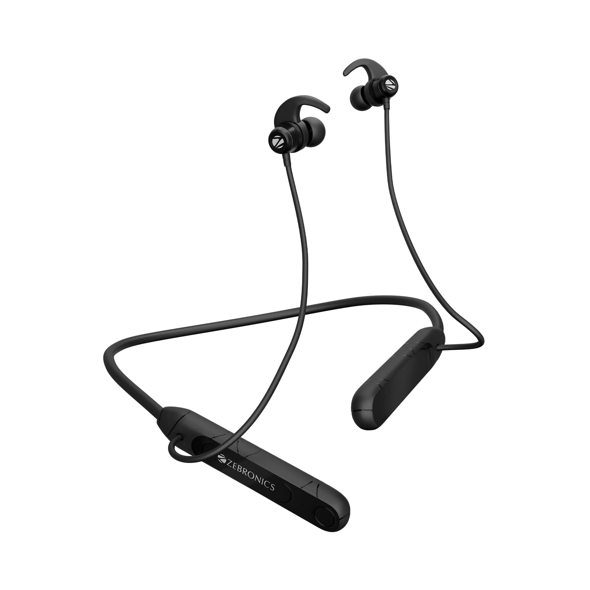 ZEBRONICS RAGA F2, Bluetooth Neckband, 22 Hours Playback, ENC, Rapid Charging, Dual Pairing, Magsnap (Magnetic Play | Pause), 2 EQ Modes, Bluetooth v5...