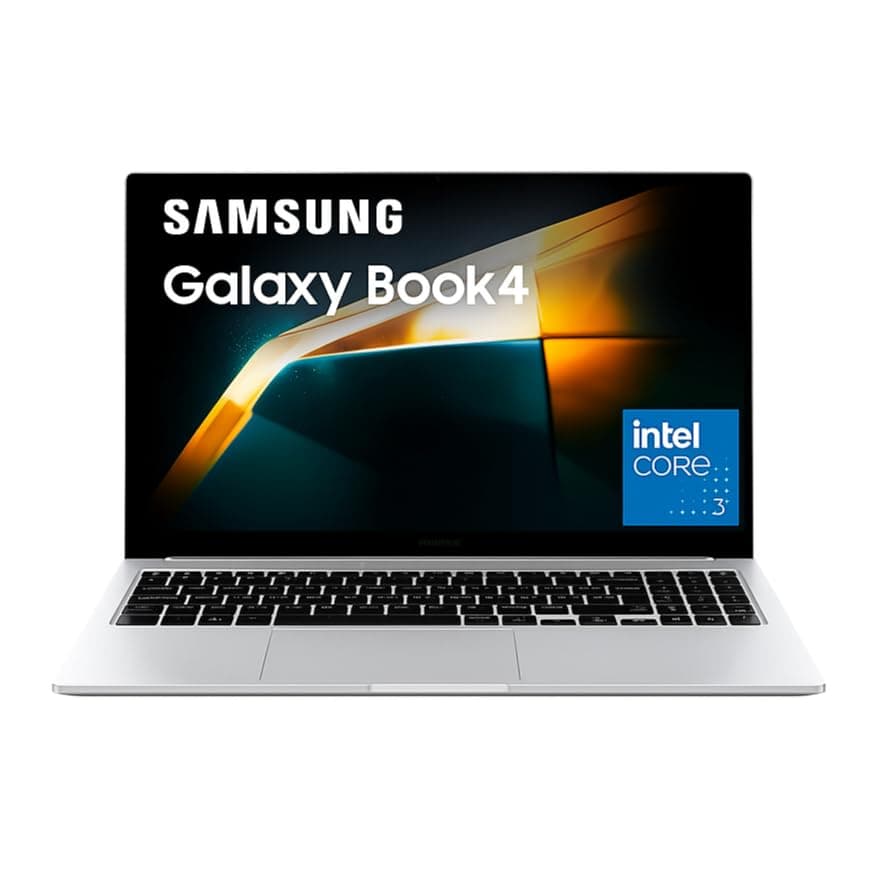 Samsung Galaxy Book4(New Launch), Intel Core 3 100U Processor, (Slver, 8GB RAM, 512GB SSD), 15.6" Full HD Screen Light Laptop, Windows 11 Home, MSO, B...