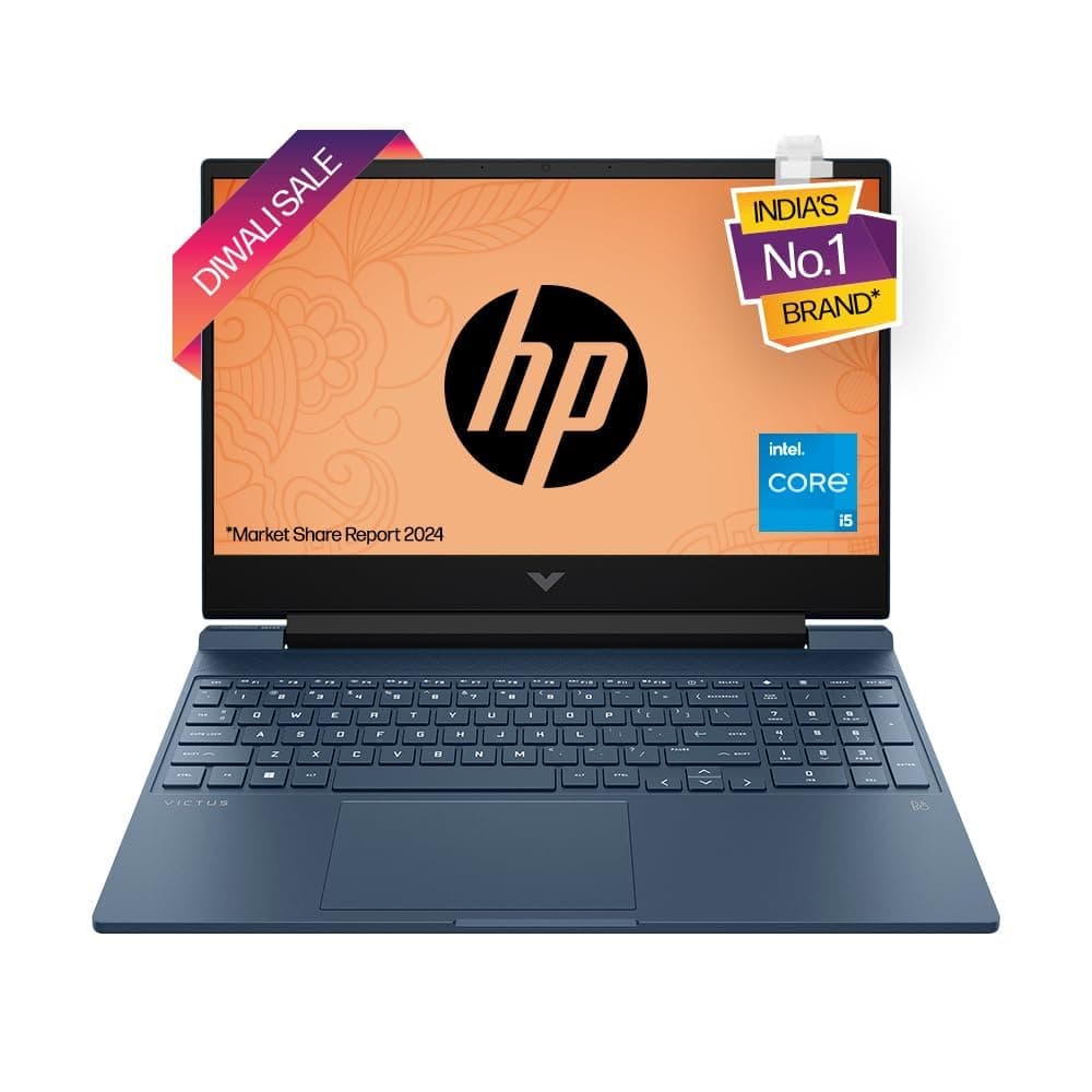 HP Victus Gaming Laptop,12th Gen Intel Core i5-12450H,4GB RTX 3050 GPU,15.6-inch(39.6 cm),FHD,IPS,16GB DDR4,512GB SSD,Backlit KB,Dual speakers (MSO, B...