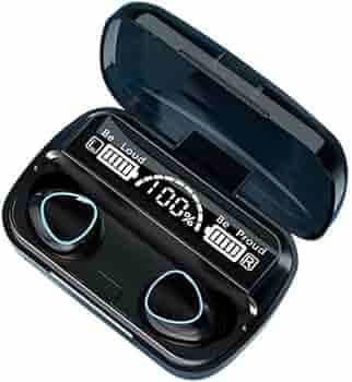 TechKing (Deal of The Year with 10 Years Warranty) M10 TWS Bluetooth Earbuds Wireless Earbuds Bluetooth 5.1 Headphones Wireless Earphones, Stereo IPX7 Waterproof Wireless Earphones