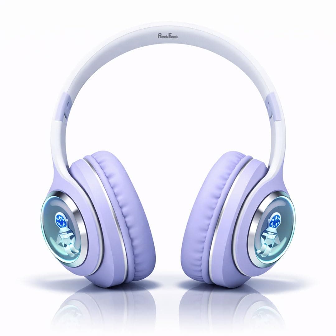 PunnkFunnk Astro Junior Wireless Bluetooth Headphones with BT 5.3, Noise Cancelling, Hi-Res Audio, 40mm Drivers, Deep Bass, Memory Foam Ear Cushions, ...