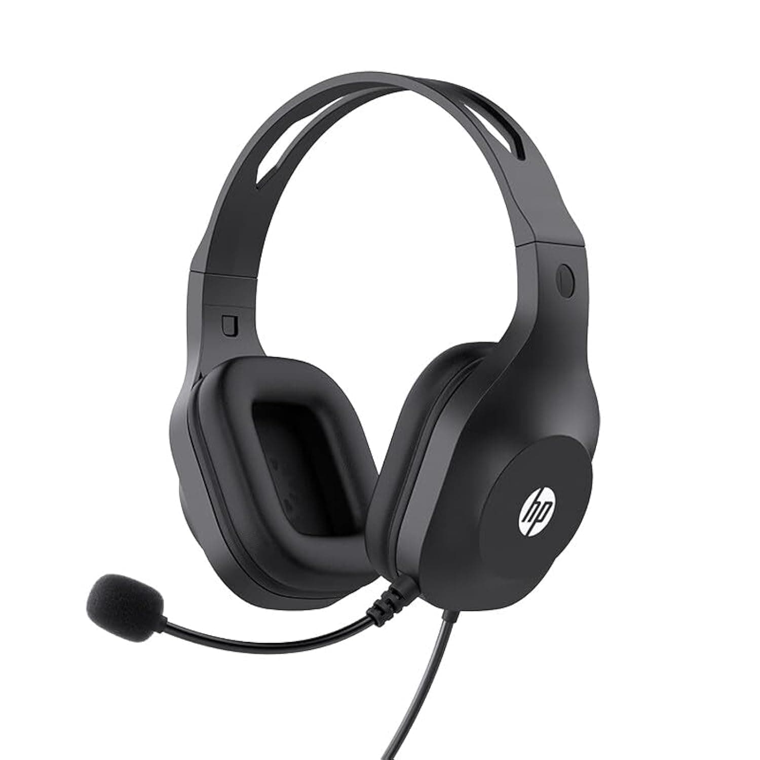 HP H120 Stereo USB Headset, Plug-and-Play USB-A, Built-in Noise-canceling mic, Adjustable Head Strap, Padded Ear Cushions, 360-degree Bendable mic, 1-...
