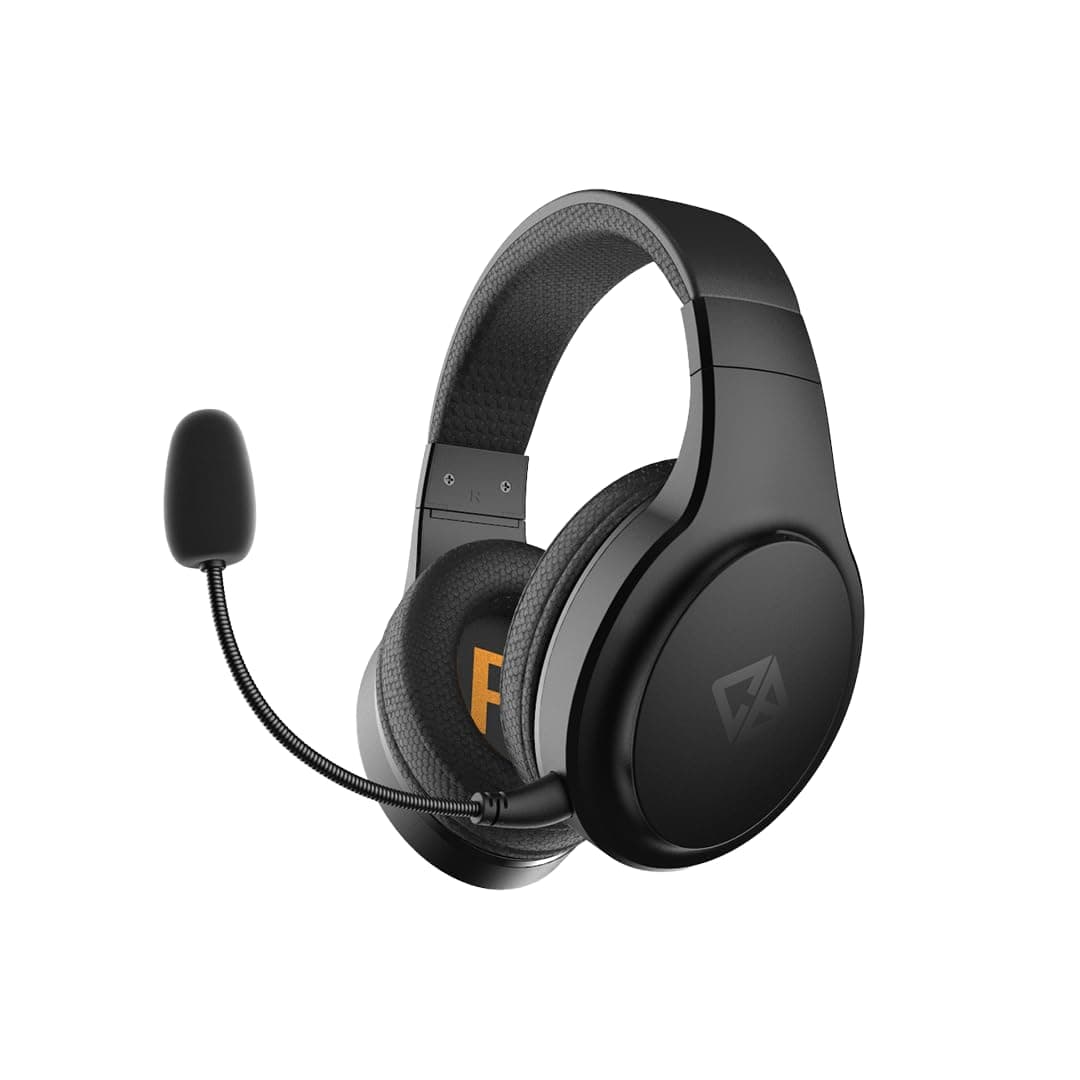 Cosmic Byte Inferno 2.4Ghz Wireless + Bluetooth + Wired Headphone, Dual Mode, 20ms Latency, 40Hrs Battery Life, 50mm Driver, ENC Microphone, Breathabl...