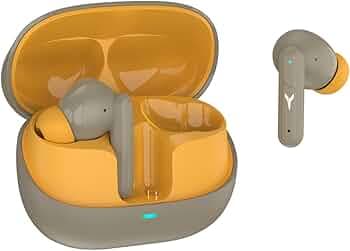 Ycom Nova X - 42H Playtime with Environmental Noise Cancellation (ENC) Earbuds, IPX-5 Water Resistance, 50ms Low Latency with Type-C Interface, BT V5....