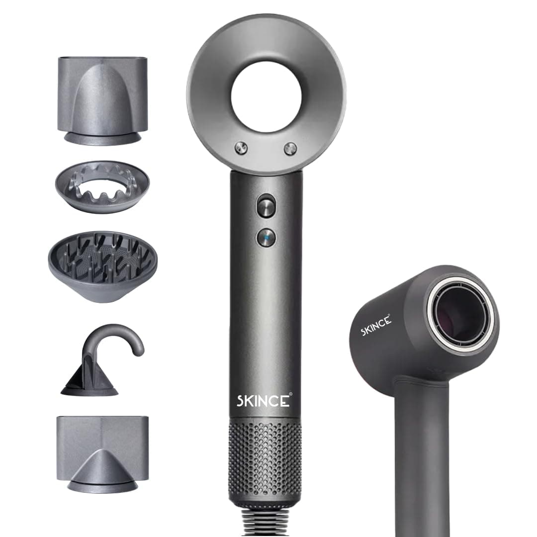 Skince Sonic High Speed BLDC Hair Dryer: Thermo-Control, million's negative ions, 110,000 RPM motor, 2000W, 0.1mm precision filter, 5 magnetic nozzles...