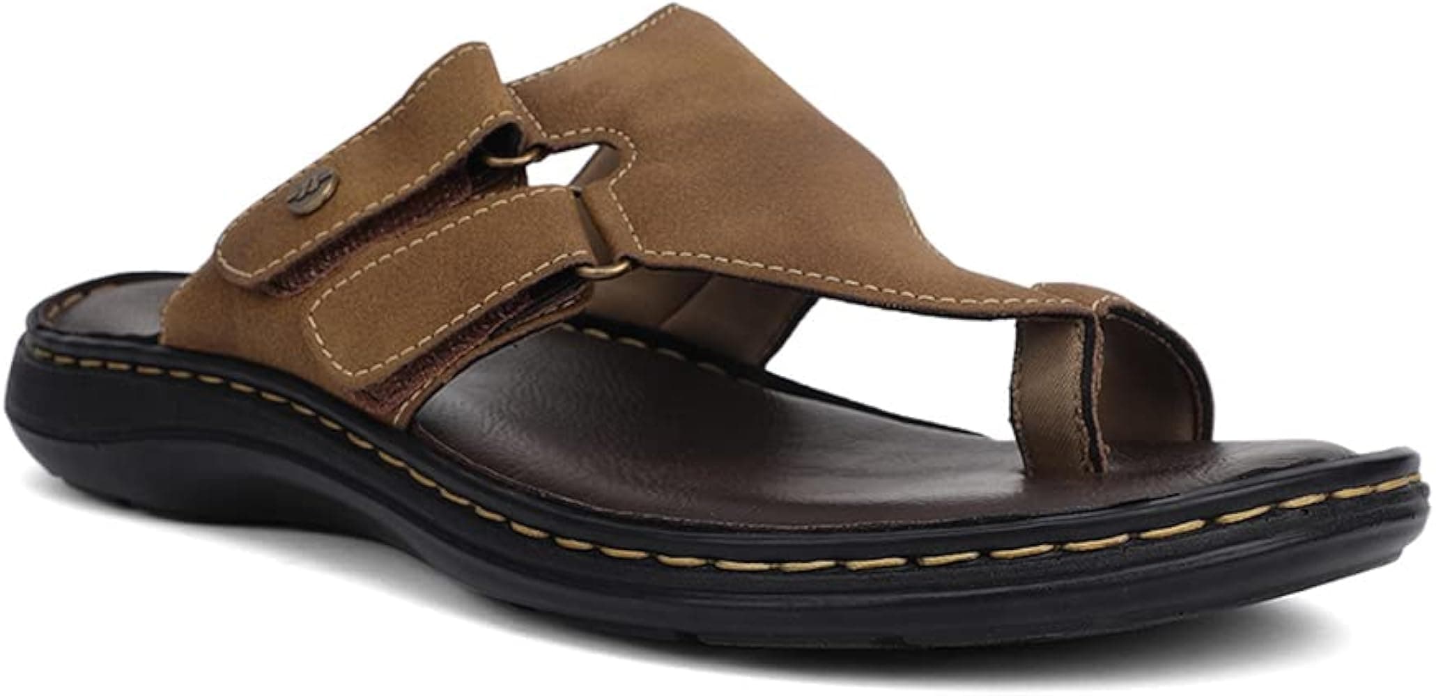 Bata Men's SHREK TR Toe Ring Slippers (8714938_BROWN_6 UK)