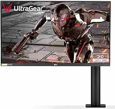 LG Ultragear QHD Nano IPS (27 inch / 68.5 cm) Ergonomic Stand (Extend, Retract, Swivel, Height, Pivot & Tilt) Nvidia G-Sync Compatible 144 Hz, 1ms, HDR 10, HDMI, Gaming Monitor (27GN880)