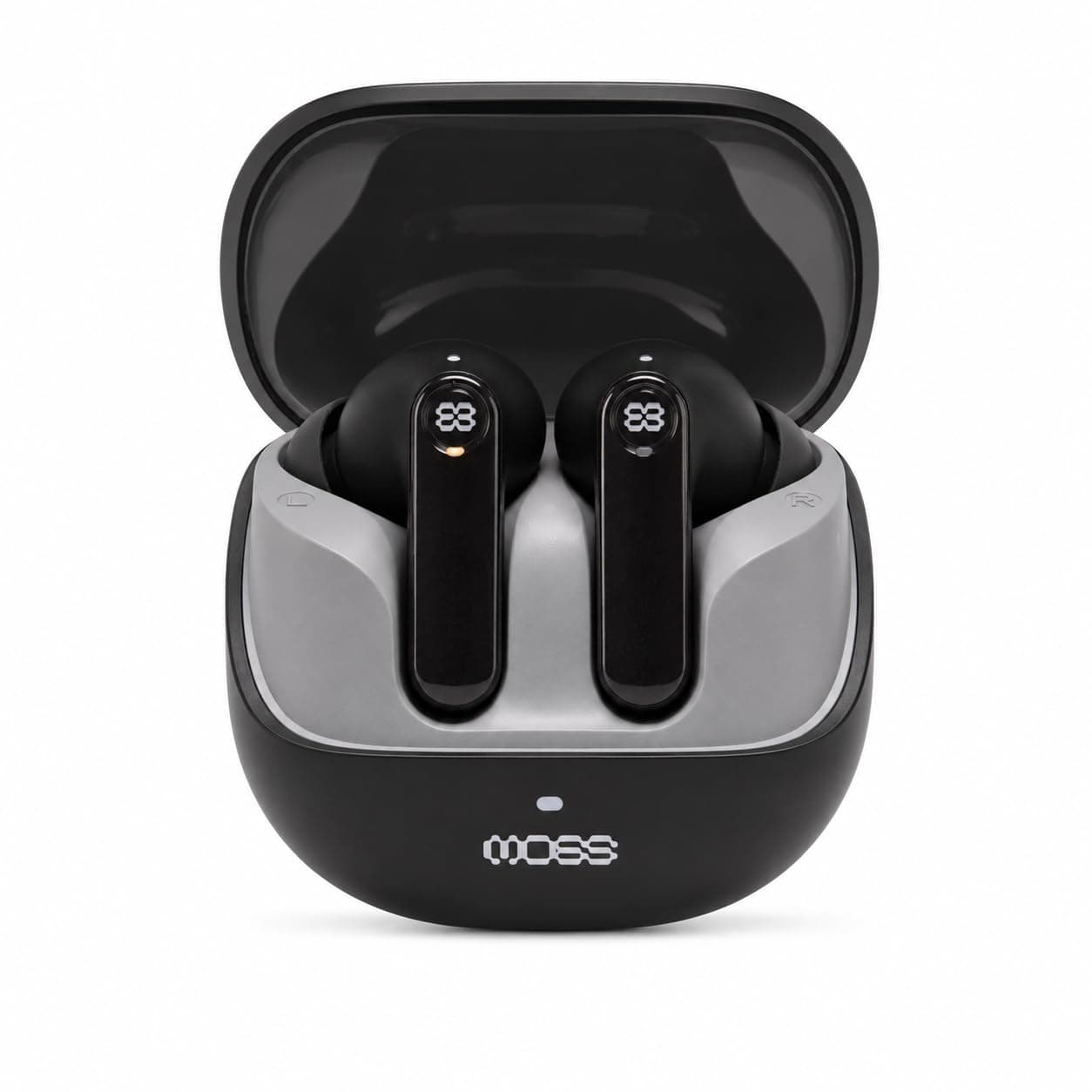MOSS Echo Whisper 60H Battery, 35dB ANC TWS Earbuds, ENC Clear Calls, Bluetooth 5.4, 10mm Drivers, Dual Device Pairing, 4060ms Low Latency, Dual EQ M...