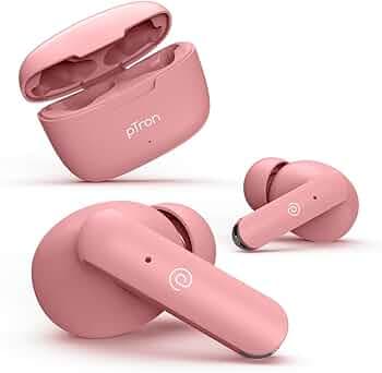 (Refurbished) pTron Bassbuds Duo In-Ear Wireless Earbuds, Immersive Sound, 32Hrs Playtime, Clear Calls TWS Earbuds, Bluetooth V5.1 Headphone,Type-C Fa...