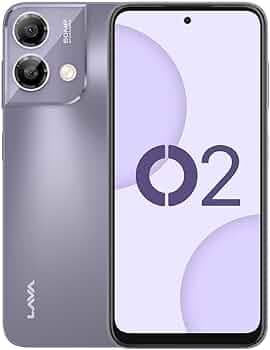 Lava O2 (Majestic Purple, 8GB RAM, UFS 2.2 128GB Storage) |AG Glass Back|T616 Octacore Processor|18W Fast Charging|6.5 inch 90Hz Punch Hole Display|50...