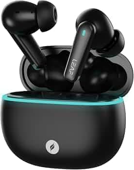 (Refurbished) Leaf Buds X121 True Wireless Earbuds AI Sound App, 30H Playtime, Quad Mic with ENC, 50ms Low Latency, Fast Charging(10min=200min), 10mm ...