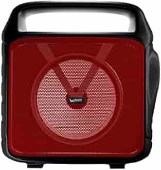 UBON Bluetooth Speaker 7W Wireless Speaker with TWS Function, Inbuilt Mobile Stand, FM Radio, Supports USB, SD Card & AUX, Portable Speaker for Travel Up to 10H Playtime (SP-51 Red)