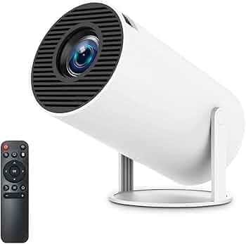 Hy300, by Salange, Smart Portable Android 11 Mini Projector, 220 ANSI, 4K/1080P, Wi-Fi 5G BT 5.0, 180 Degree Rotation