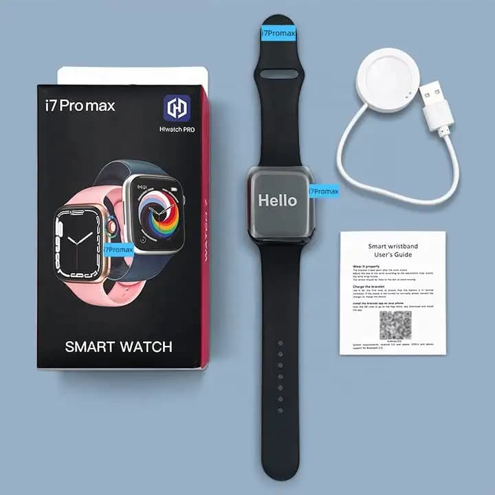 i7 Pro Smartwatch Series 7 (44mm) with Magnetic Charger Compatible with Android & iOS