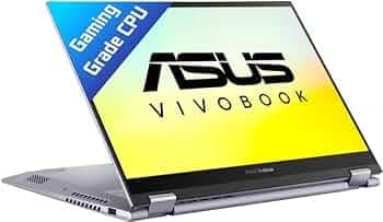 ASUS Vivobook S 14 Flip 2022, AMD Ryzen 5 5600H, 14.0-inch (35.56 cm) FHD+ 16:10, 2-in-1 Laptop (8GB/512GB SSD/Win11/Office 2021/Backlit/FingerPrint/5...