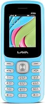 Lava A1 Vibe, Number Talker, Smart AI Battery, 4 Days Battery Backup, Military Grade Certified, Keypad Mobile with 1000mAh Battery (Candy Blue)
