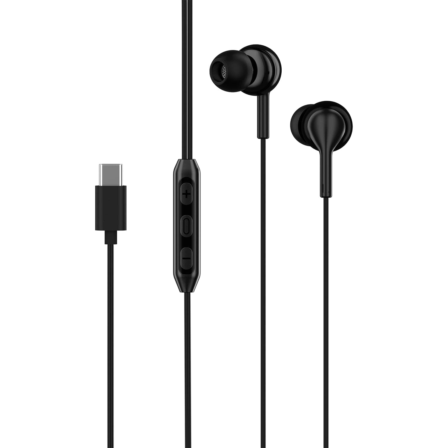 Original for Boat Original for Boat Type-C in-Ear Wired Headphones 100 C with Microphone, One-Touch Control Buttons, Comfortable Fit, Compatible with ...
