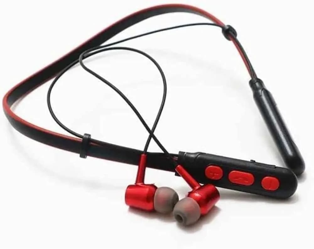 BOCXN B11 Wireless Neckband Bluetooth Earphone Headset Earbud Portable Headphone Handsfree Sports Running Sweatproof Compatible for All Smartphones (Multicolour)