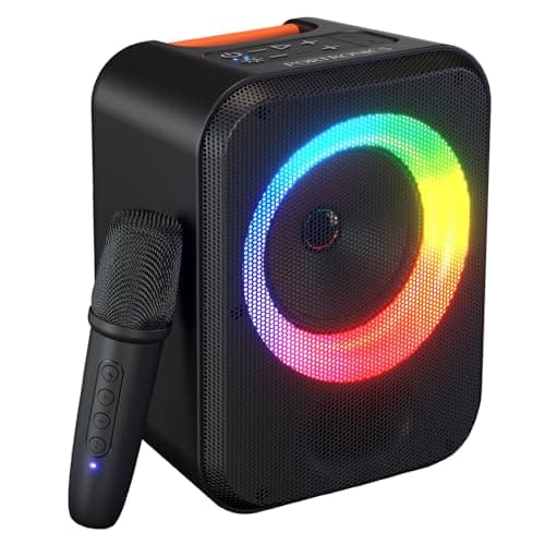 Portronics 30W Apollo 30 Wireless Bluetooth Portable Speaker with Wireless Karaoke Mic, Echo Control, 5 Hour Playtime, RGB LED Light, Bluetooth V5.4, ...