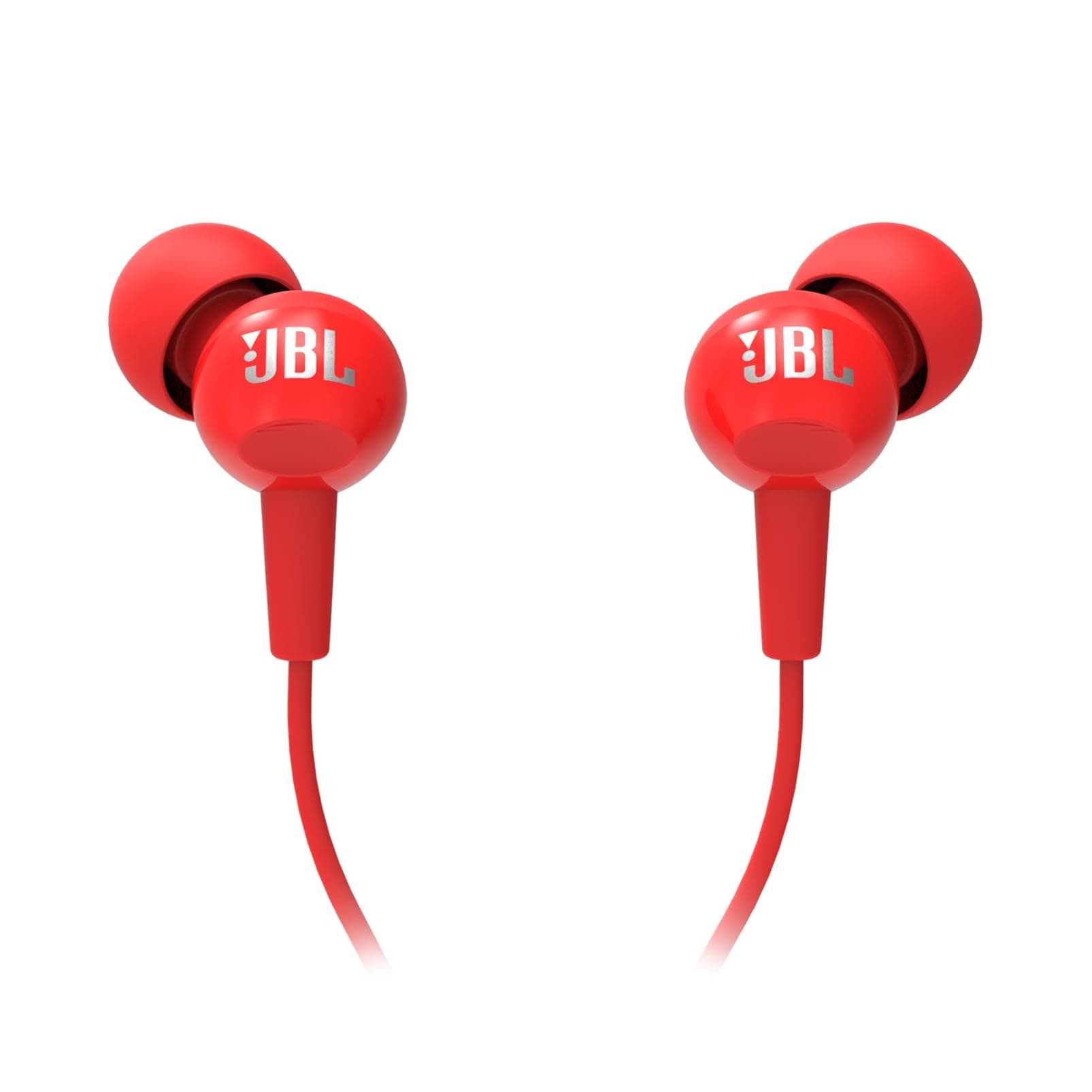 JBL C100SI In-Ear Headphones with Mic (Red)