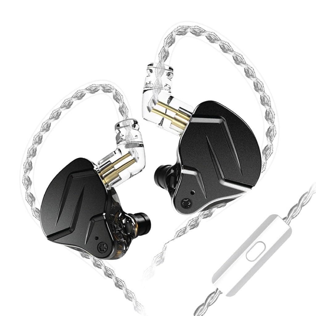 KZ ZSN Pro X Wired In Ear Earphones Hybrid Dynamic Driver Balanced Armature Dual Driver 1DD 1BA Deep Bass Stereo Sound Ergonomic Comfortable Earphones