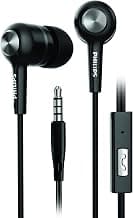 Philips Audio SHE1505 Wired in Ear Earphones with Mic (Black)
