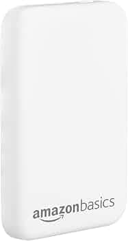 Amazon Basics 5000mAh Li-Polymer Wireless Power Bank | Two-Way Fast Charging | 20W Fast Charging Through Wire |15W Wireless Charging| for iPhone 12 an...
