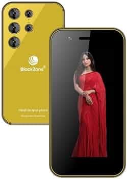 BLACKZONE Miniature 4g Volte | 3.0' Incell Display | 3GB RAM | 16 GB ROM | 8 MP Triple Rear Camera | USB Type C | 2000 mAh Battery (Yellow)