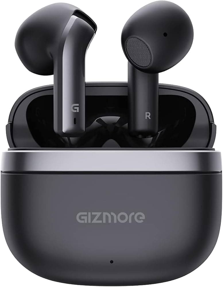(Refurbished) GIZMORE TWS 809 Pro Bluetooth 5.3 | Featherlite Sung Fit in-Ear Wireless Earbuds Bluetooth Headset Black (Black)