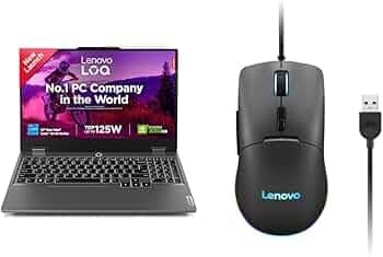 Lenovo LOQ 2024 12th Gen Intel Core i5-12450HX 15.6" (39.6cm) 144Hz 300Nits FHD IPS Gaming Laptop (16GB/512GB SSD/NVIDIA RTX 3050 6GB/Grey/2.4Kg), 83G...