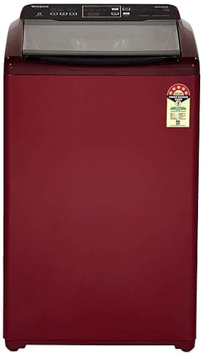 Whirlpool 7.5 Kg 5 Star Fully-Automatic Top Loading Washing Machine (WHITEMAGIC ELITE 7.5, Wine, Hard Water Wash) Washing Machines & Dryers
