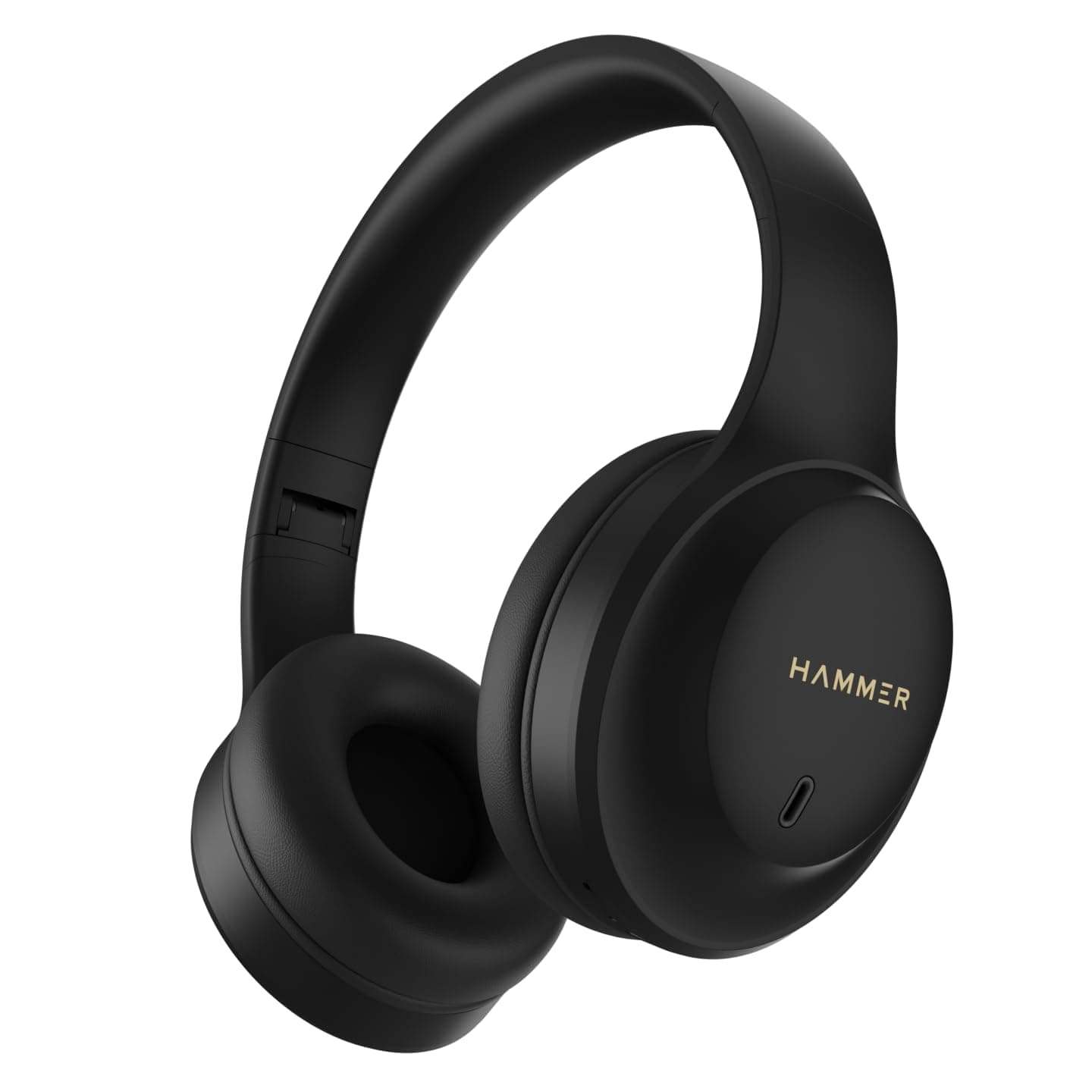 HAMMER Vibe ENC Bluetooth Headphone, 40mm Driver, Dual Pairing, 50hrs Playtime, Voice Assistant, BT V5.4, Game Mode, Soft Cushions, Lightweight Headph...