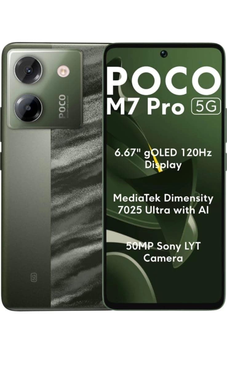 POCO M7 Pro 5G, Olive Twilight (6GB, 128GB)