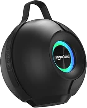 AmazonBasics BT10L 10W RMS Bluetooth Speaker with 2000 mAh Battery | Up to 10 hrs of Playback | RGB | Bluetooth 5.1 and Micro SD Card Connectivity | T...