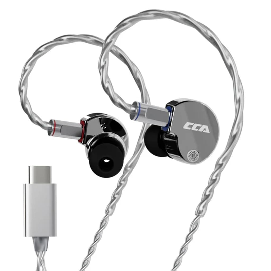 CCA Concept Kart Phoenix Dual Magnet Dynamic Driver IEMs, 10mm LCP Diaphragm, Harman-Tuned, Silver-Plated Detachable Cable, Wired in-Ear Monitors for ...