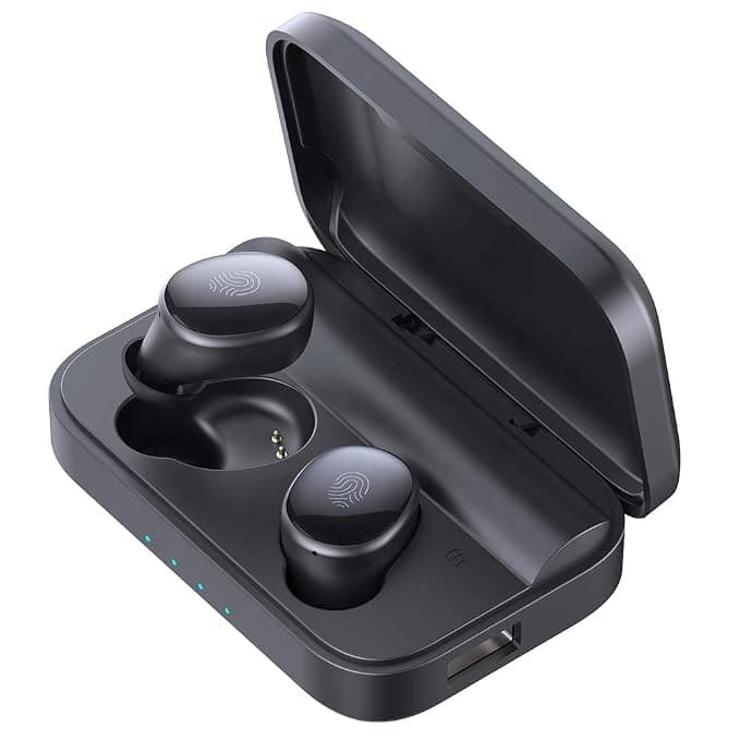 BlackBeats BeatZ Bluetooth Earbuds with Voice Assistant & in-Built PowrBank for Phone Bluetooth Headset with Mic (Black, in The Ear) In-Ear