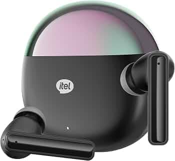 Itel S9 Ultra with 360 Deep Bass, 10mm Dynamic Driver, AI ENC for Clear Calls, 30H Playtime, Fast Charging, BT V5.3, IPX5 Water Resistance (Black)