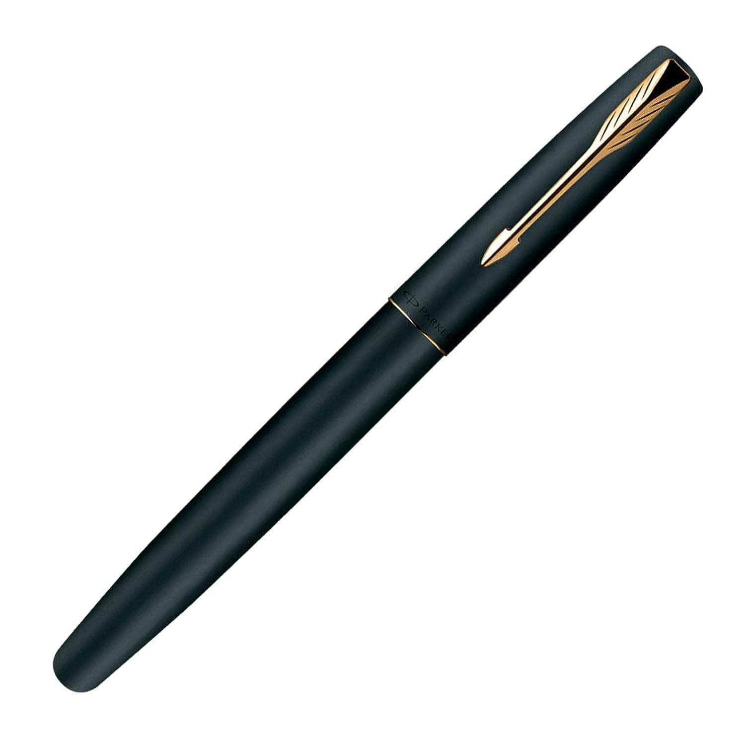 Parker Frontier Matte Black GT Roller Ball Pen, Golden color, 1 Count (Pack of 1) (9000020439)