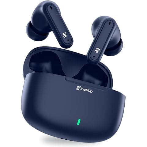 Heavy Bass Wireless Bluetooth Wireless Earbuds with Mic, Magnetic Earbuds, HD Calling Mic, 20 hours Long Battery Backup for Music Gaming Travel, Compatible with Android and iOS Devices, BudsPr405