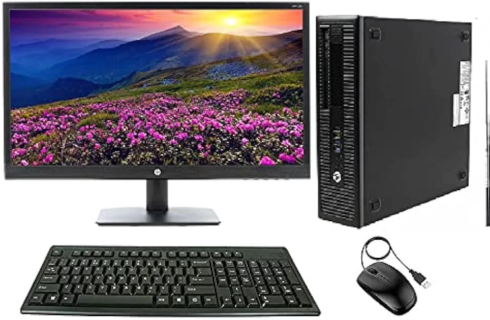 (Renewed) HP Elite-Desk 800 G2 SFF Desktop(Core i5-6th Gen/64 GB RAM/ 512 GB SSD/Windows 10 Pro,MS Office/VGA, 21 inches HP Monitor(1680x1050), Keyboard, WiFi Adaptor and Mouse), Black
