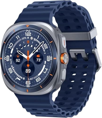 Samsung Galaxy Watch Ultra (47mm, LTE, Titanium Blue) with Upto 100h Battery | 3nm Processor | Dual GPS | Quick Button/Siren | Sapphire Glass | 10ATM & IP68 | BP & ECG Monitor | Energy Score & Ages
