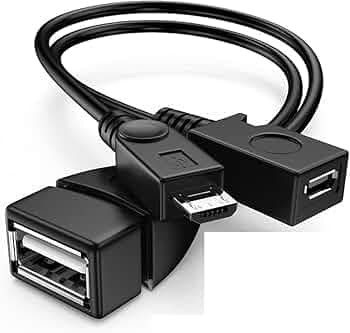 SENBUN FireStick Cable 2 in 1 OTG Amazon fire Stick Cable Micro USB y Splitter USB 2.0 Micro USB Female USB OTG Male y Splitter OTG Host hub Adapter C...