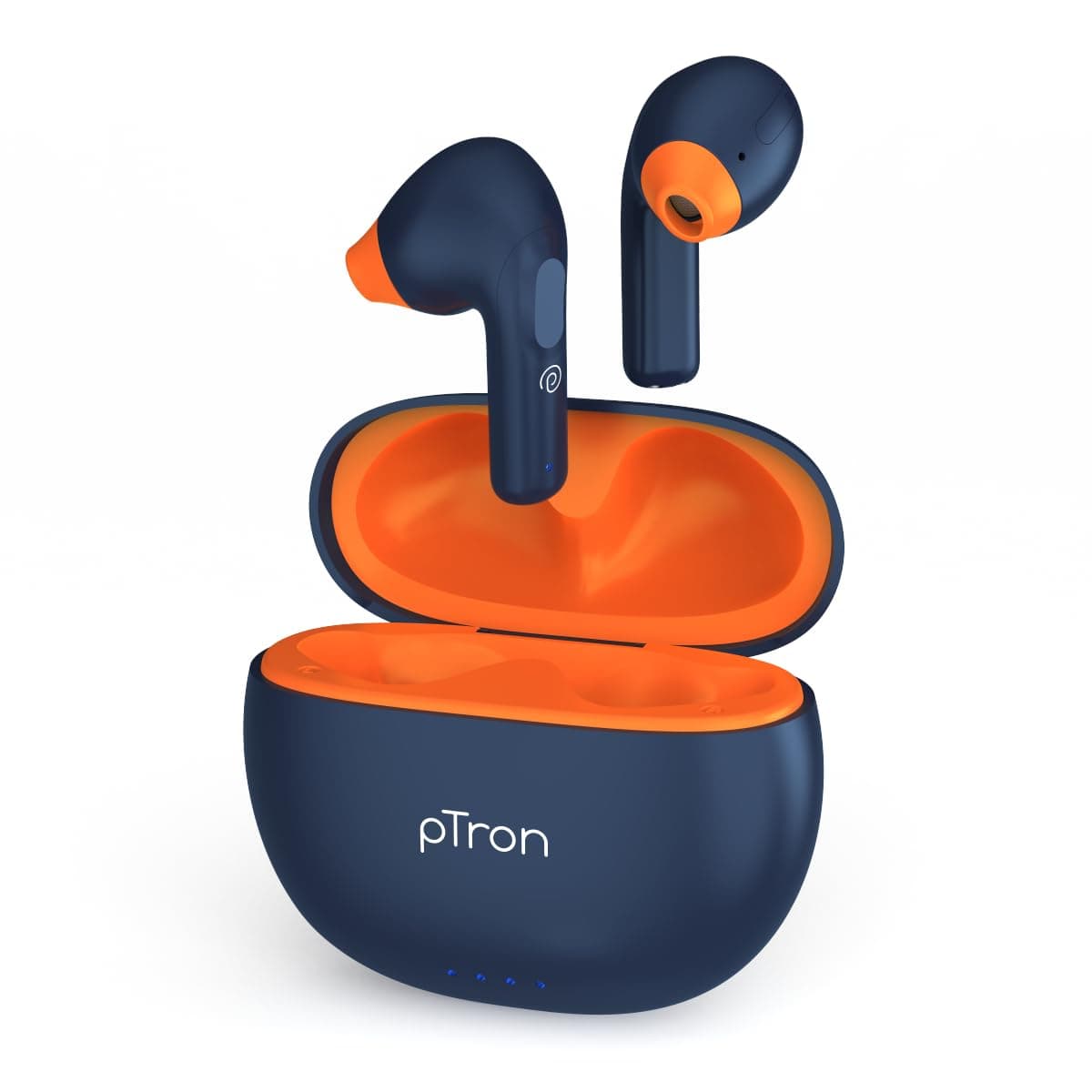 pTron Bassbuds NX TWS Earbuds with HD Mic, TruTalk AI-ENC Calls, 32H Playtime, 13mm Drivers, Bluetooth 5.3 Wireless Headphones, Voice Assistant, Type-...